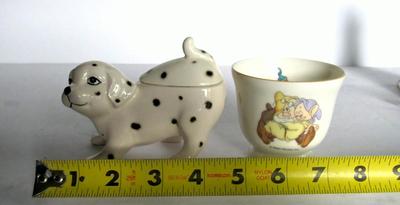 Cute Dalmations Dog Condiment Jar and Dwarves Kids Cup