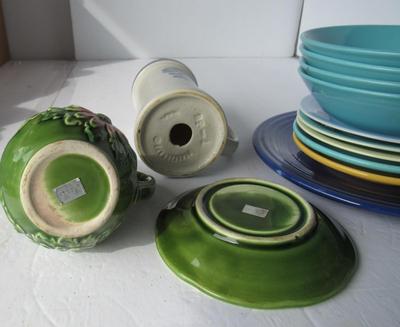 Misc Vintage Pottery Dishes, Large Pfaltzgraff Shaker