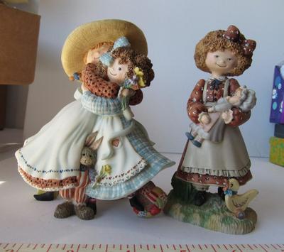 2 Older Figurines: Special Friends, Molly Big Sister and Katie and Molly