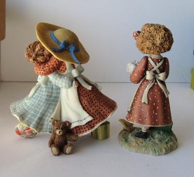 2 Older Figurines: Special Friends, Molly Big Sister and Katie and Molly