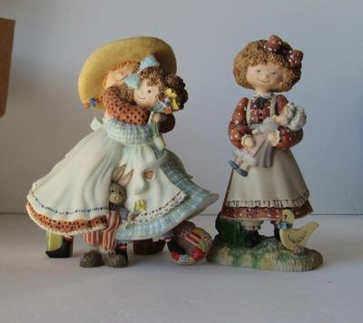 2 Older Figurines: Special Friends, Molly Big Sister and Katie and Molly