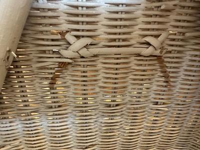 Vintage Wicker Laundry Basket (See Details)