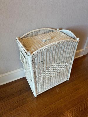 Vintage Wicker Laundry Basket (See Details)