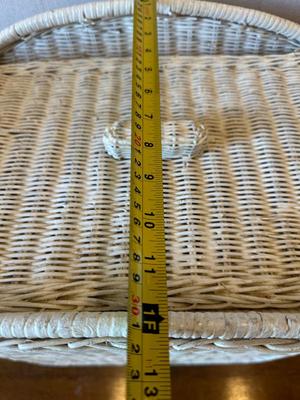 Vintage Wicker Laundry Basket (See Details)