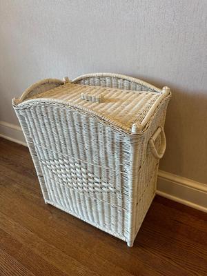 Vintage Wicker Laundry Basket (See Details)