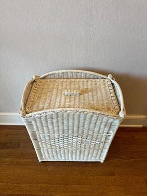 Vintage Wicker Laundry Basket (See Details)