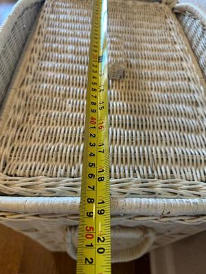 Vintage Wicker Laundry Basket (See Details)