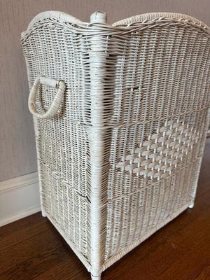 Vintage Wicker Laundry Basket (See Details)