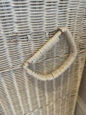 Vintage Wicker Laundry Basket (See Details)