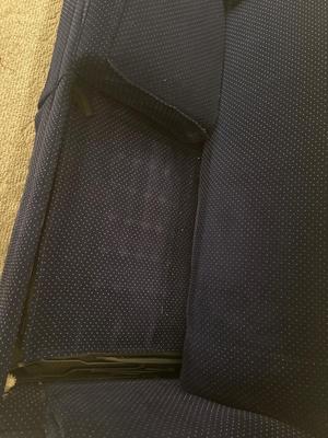 Blue hide a bed couch