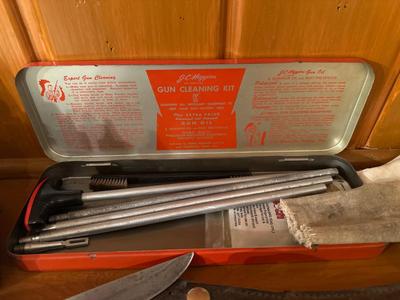 Gun cleaning and knives