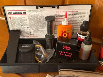 Gun cleaning and knives
