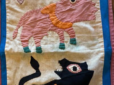 Vintage AFRICAN APPLIQUÉ - From Benin, West Africa