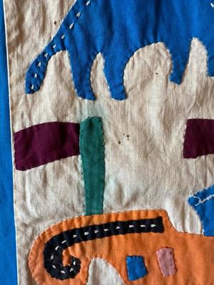 Vintage AFRICAN APPLIQUÉ - From Benin, West Africa