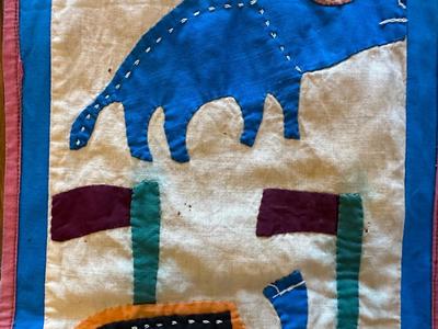 Vintage AFRICAN APPLIQUÉ - From Benin, West Africa