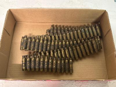 Machine gun round belt