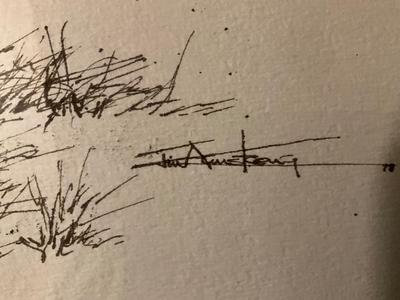 Tree picture signed by Jim Armstrong