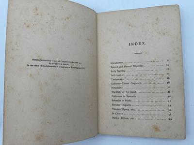 Sheldon’s 20th Century Etiquette & The Life of McKinley, 1901