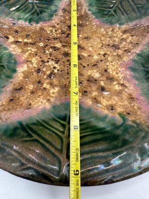 Antique ETRUSCAN MAJOLICA Plate, Marked