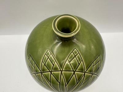 Mid-Century Modern Green Vase