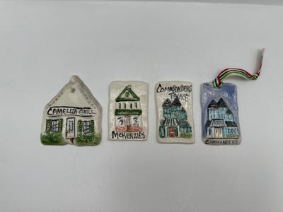 New Orleans Ceramic Landmark Ornaments (4)