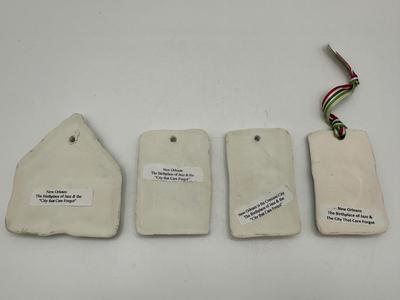 New Orleans Ceramic Landmark Ornaments (4)