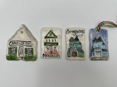 New Orleans Ceramic Landmark Ornaments (4)
