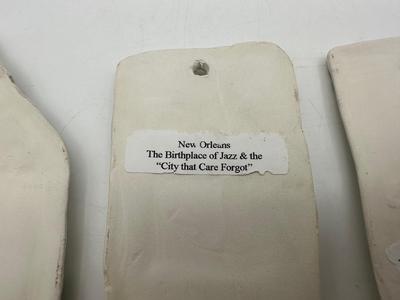 New Orleans Ceramic Landmark Ornaments (4)