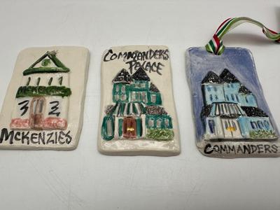 New Orleans Ceramic Landmark Ornaments (4)
