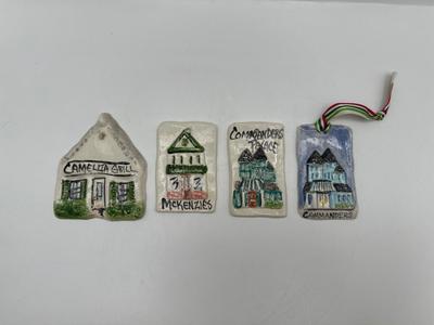 New Orleans Ceramic Landmark Ornaments (4)
