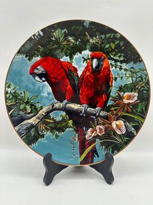 Scarlet Macaws by Konrad Hack, 1981