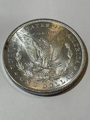 1882-P UNCIRCULATED MS60-62 CONDITION MORGAN SILVER DOLLAR AS PICTURED (COIN #3).