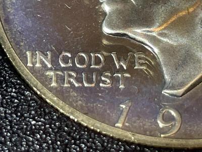 1971-S Proof Eisenhower Silver Dollar Doubled Die Obverse (DDO) in Original Government Holder (No Brown Outer Box).