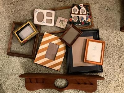 Frames and shelf