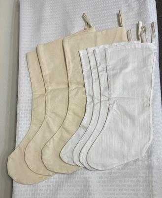 Lot of Blank Stockings to decorate any way you choose
