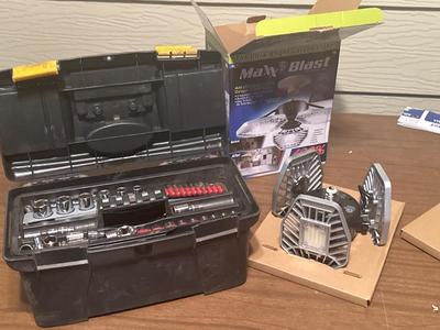 Tool box and garage light