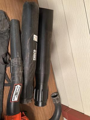Leaf blower with attachments