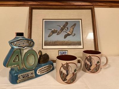 Ducks Unlimited lot, including signed print