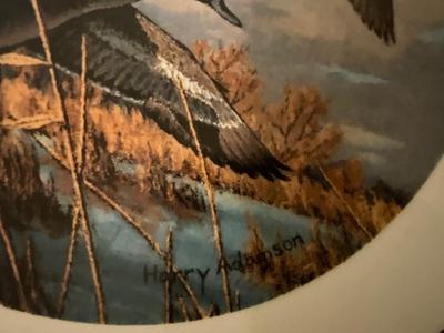 Ducks unlimited signed plates with Knowles plates, and art work
