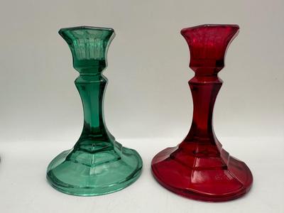 Two Sets of Vintage Candle Holders