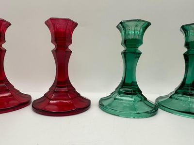 Two Sets of Vintage Candle Holders
