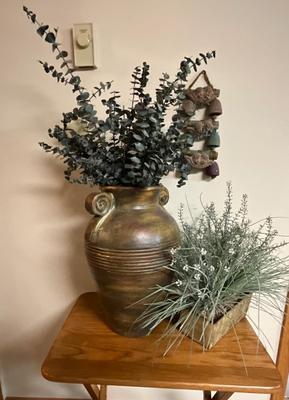 Heavy vase with greens
