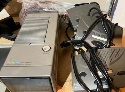 Small Sony TV, Quasar TV, Daylight screen, Radio Shack intercom system