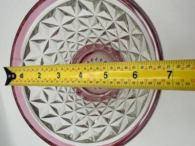 Vintage Kings Crown Ruby Flash Candy Dish