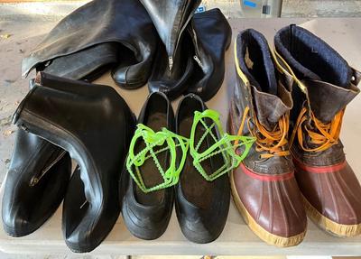 Boots and rain boots