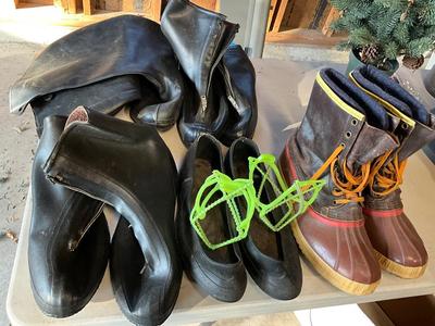 Boots and rain boots