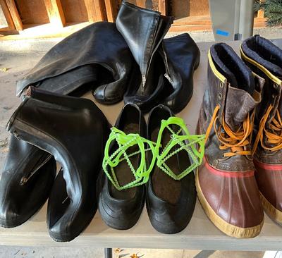 Boots and rain boots
