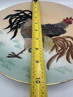 Macau H.F.P. Hand-Painted Rooster Plate