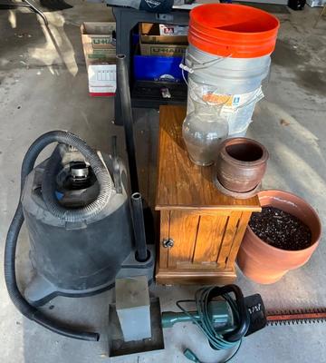 Garage items #3 including a shop vac