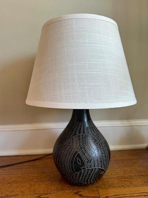 Carved Table Lamp